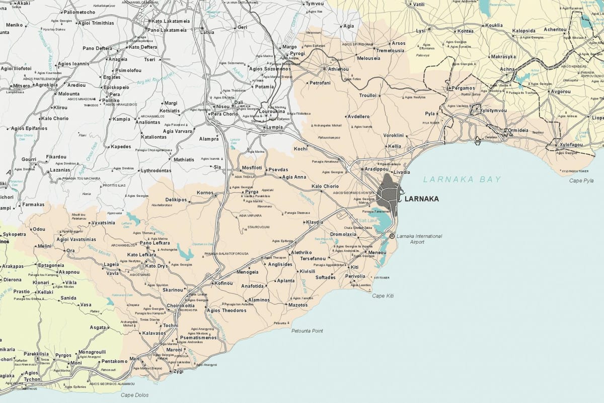 Карта ларнака, Кипар
