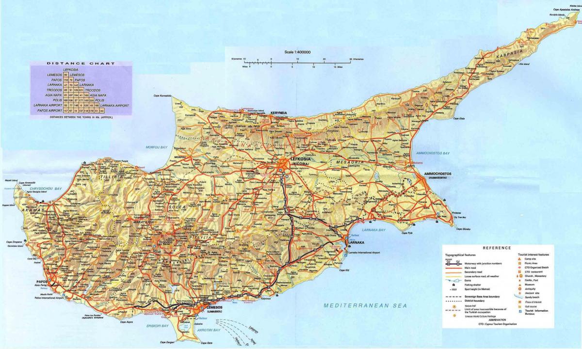 Земља Кипар на мапи света