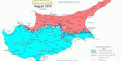 Карта Кипра одељења