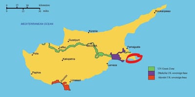 Карта каппарис-Кипар