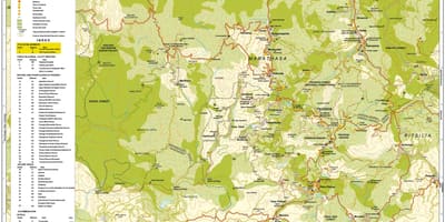 Карта троодос планина Кипар